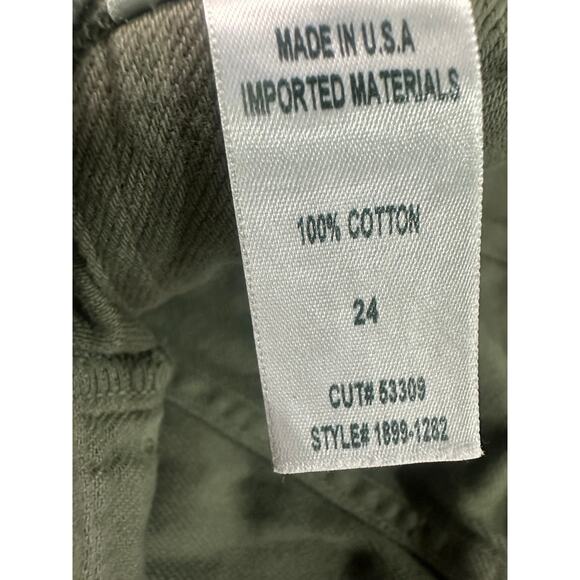 Citizens of Humanity Noelle Cotton Belted Cargo Crop Pants Green Women's Size 24 - Picture 7 of 7